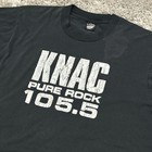 Vintage Knac Pure Rock 105 5 Black Faded Xl T-shirt Rare