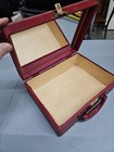 Vintage 1940s Luce Travel Luggage Makeup Train Vanity Case  Red 12  X 9    Nice 