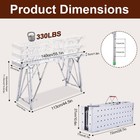 Folding Scaffolding Portable Work Platforms Step Ladder Height Adjustable Us