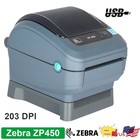 Zebra Zp450 Direct Thermal Shipping Barcode Label Printer With Ac Plug Usb Cable