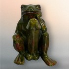 Vintage 1970s Arnel Ceramic Naughty  Thinking Frog Toad Figurine Statue Rare