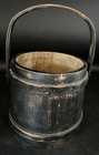Antique Wooden Firkin Sugar   Dry Goods Bucket