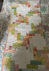Baby Quilt Handmade Multi Color  New  50    X 59   patchwork Blanket