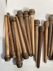 Wood Spools Bobbins Wooden Industrial 3 -10  Vintage Quills Mix Lot-30 
