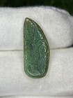 7 25 Ct Natural Emerald Leaf Carving - Loose Gemstone For Jewelry 