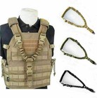 Tactical One Single Point Sling Strap Bungee Gun Sling With Mlok Qd Swivel Mount