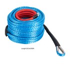 3 8 x100ft Synthetic Winch Rope W  Hook Winch Cable W protective Sleeve New