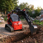 12in Single Arm Digger Backhoe Attachment For Mini Skid Steer Loader Trenching