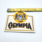 Oly Olympia Beer Patch Vintage Embroidered 3 Inch Since 1896 Gold Circle Logo