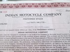 1948 Indian Motocycle Company Preferred Stock Certificate  27 Shares 