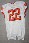 Clemson Tigers Football Jersey Mens 44 L White Game Worn Team Issued Nike  22