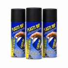 Black Plasti Dip Spray Coating 11 Oz - 3 Pack  Peelable Rubber Finish For Wheels