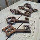 Medieval Cast Iron Skeleton Keys
