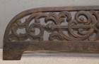 Fancy Cast Iron Heater Fireplace Stove Grate Insert Cover Collectible Antique