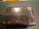 Vintage Genuine Calf Leather Box Made In Italy Jewelry Trinket Case