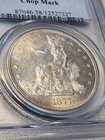 1877-s T 1 Trade Silver Dollar Pcgs Au58 Chop Mark