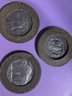 Lot Of 3 Oversized Us Novelty Coins Buffalo Nickel Morgan Dollar Franklin Half    
