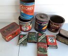 Vintage Tobacco Tin Cans Mixed Lot Advertising empty