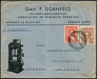 Argentina Buenos Aires To Italy Commercial Cover 15c Postage 1936 Latin America