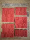 Tim Holtz Stampers Anonymous  bold Frights  Cling Rubber Stamp Set