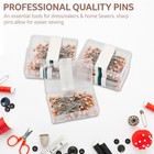 Dressmaking Craft Pearl Headed Pins Extra Long 100 X 40mm Long Gold Silver