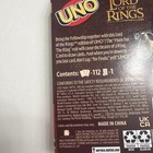 Uno Lord Of The Rings Card Game Mattel New Lotr 25th Edition