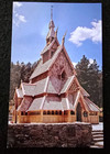 2 Vintage Chapel In The Hills South Dakota Postcards  Borgund Stavkirke Replica