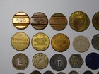 Vintage Coin Token Medal Lot 34 Bus   Train