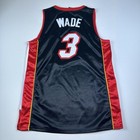Adidas Miami Heat Dwyane Wade  3 Jersey Black Alternate Mens 50 Basketball