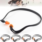 10 Pairs Banded Earplugs Silicone Reusable Ear Plugs Work Hearing Protection