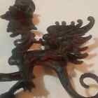 Vintage Gargoyle Candle Holder  Cast Iron Decor  Gothic Home Vampire Witchy