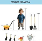 Kids Beach Car And Gardening Tool Set  8 Pieces Gardening Outdoor Toys 