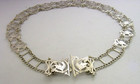 Beautiful Art Nouveau Sterling Silver Belt   Buckle Dragons Chester 1907 Antique