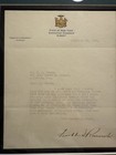 New Price President Franklin D  Roosevelt Signed Letter  Framed And Certified
