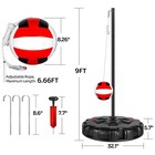 Portable Tetherball Rope Set Outdoor Game With Ball  Rope  Pole And Sturdy Base
