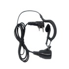 G Shape Two Way Radio Earpiece With Mic Headset 2pin For Kenwood Retevis Baofeng