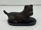 12  Bronze West Highland Cairn Norwich Terrier Dog Figure Statue Decor