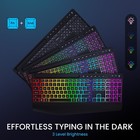 Wireless Keyboard And Mouse Combo - Dual System Rgb Backlit Mouse And Keyboar   