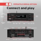 Pyle 5 2 Channel 1000w Max  Wireless Bluetooth Home Theater Am fm Receiver New