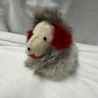 Vintage Small Stuffed Dog Toy Plush Faux Fur Collectible Stuffed Animal Pet