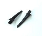 50pcs Hair Clip For Diy  60mm Black Single Prong Alligator Clip 