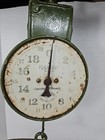 Hanson Hanging Scale W  Basket Green Store Hardware Rustic Farmhouse Metal Vtg