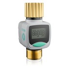 2pcs-water Flow Meter With Brass Inlet   Outlet For Outdoor Garden Hose Watering