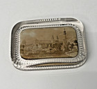 Antique 1904 Worlds Fair Sst Louis Glass Paperweight Palace Of Varied Industries