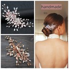 Wedding Hair Clip Handmade Rhinestone Bridal Hair Comb Wedding Hair Pieces Fo   