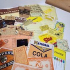 35 Pc Vintage Ephemera Lot Orange Yellow Brown Fall Color Paper Pack R45