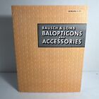 1955 Bausch   Lomb Balopticons Projector   Accessories E-11 Catalog W price List