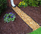 Downspout Rain Diverter Channel Guard Splash Block  Amerimax 38 In  Black Vinyl