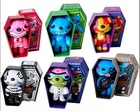 New - Complete Set Of 6 Deddy Bears 5  Coffin Plush Series 3