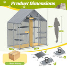 76  H Large Catio Outdoor Cat Enclosure For Multiple Cats